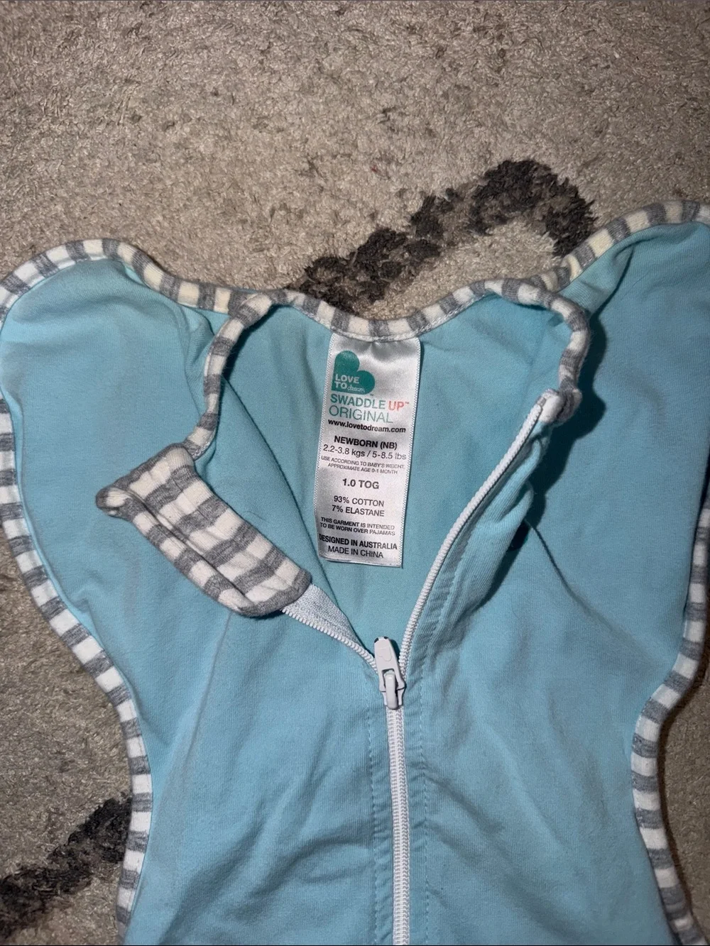 Love To Dream Swaddle Up Blue Baby Swaddle Sleep Sack -newborn - Picture 2 of 3